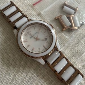 MICHAEL KORS Rose Goldtone & Ceramic Ladies Watch Item No. MK5322